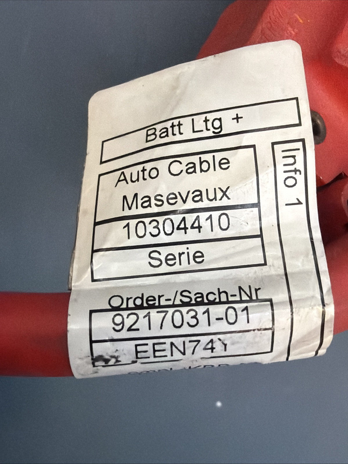 06-13 BMW 335i E92 E90 328i Positive Terminal Battery Cable 9217031 OEM