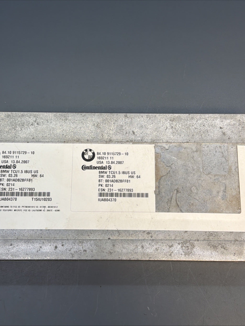 2007 - 2010 BMW X3 Bluetooth Telematics Communication Control Module 9115729 OEM