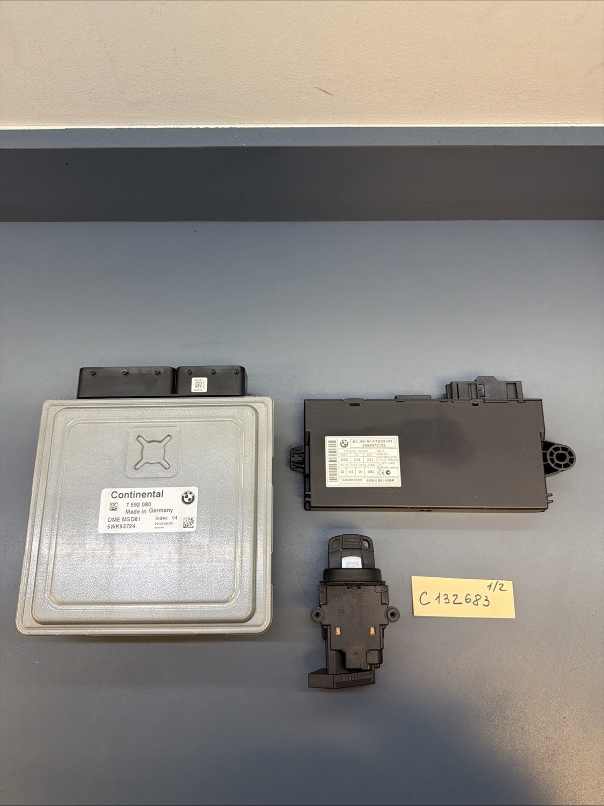 MSD81 07-13 BMW E90 N54 E60 535i 135i 335i ENGINE ECU DME CAS KEY MSD81 7592080