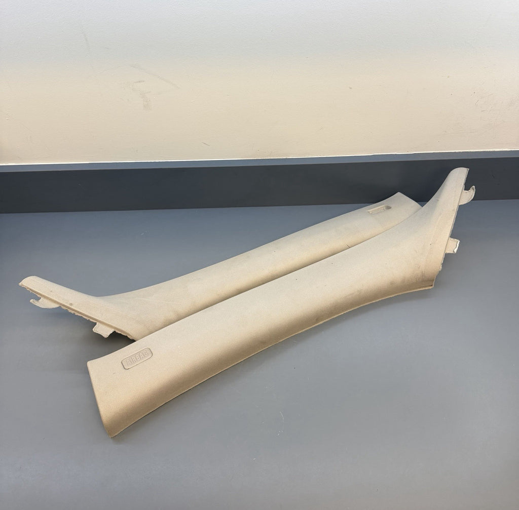 BMW E90 335xi Series 4dr Front Left & Right A Pillar Cloth Trim 7058332 7058331