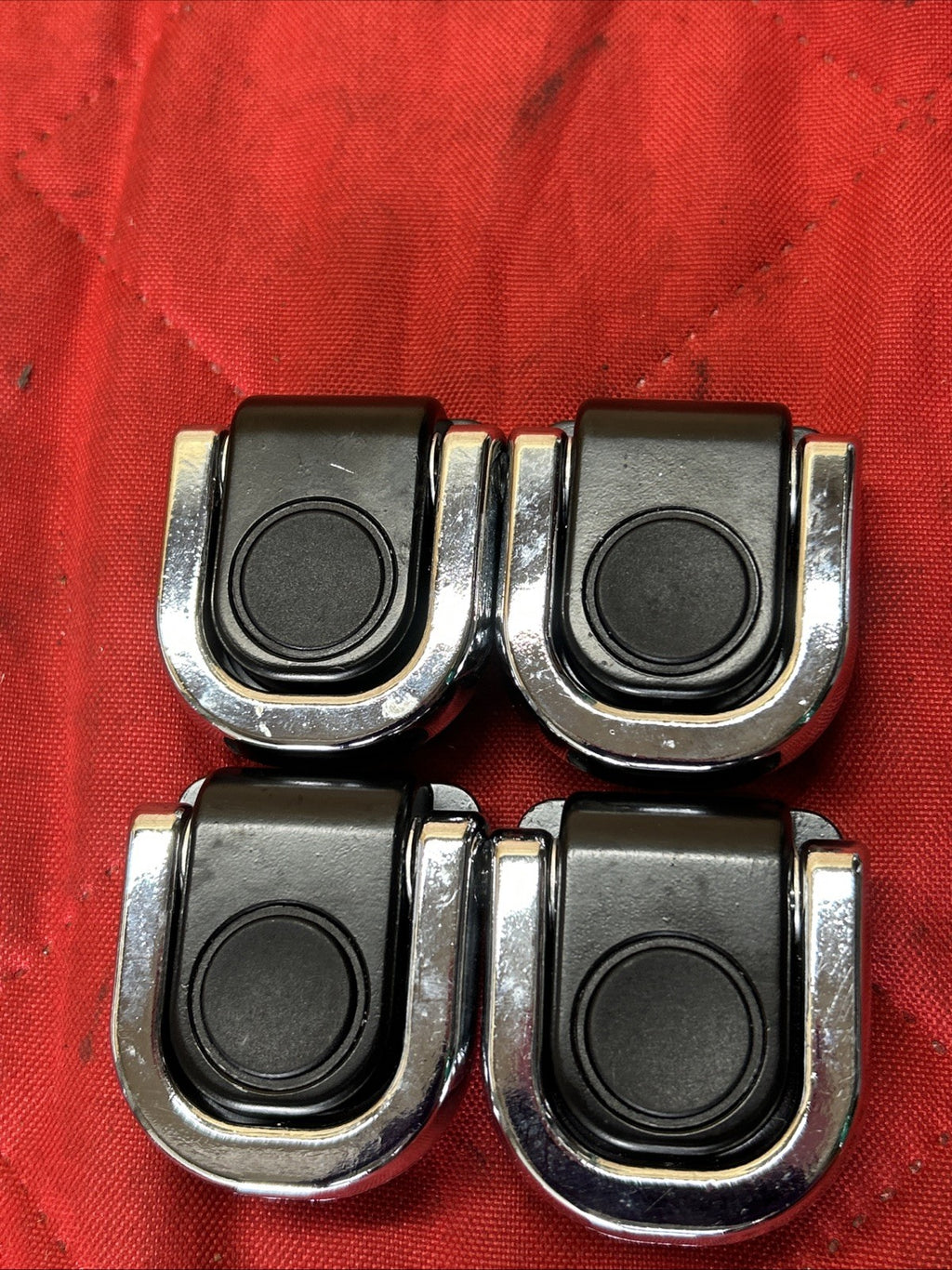 03-17 BMW X3 E83 F25 Rear Trunk Cargo Tie Down Hooks 3400537 Set of Four (4) OEM