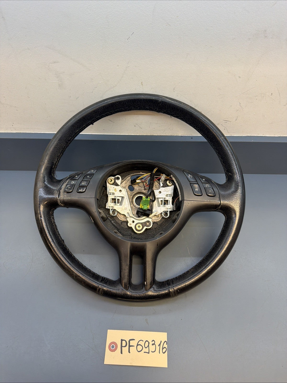 BMW 99-06 E46 3 SERIES BLACK LEATHER SPORT STEERING WHEEL OEM 101493/6760659