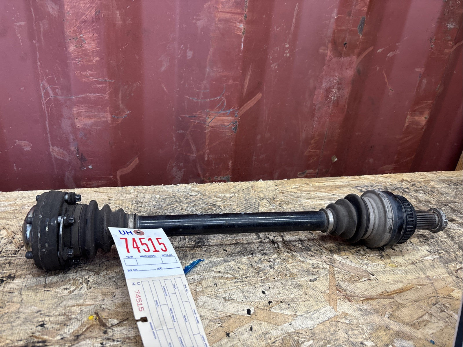 BMW OEM CV AXLE REAR LEFT 3 SERIES E83 X3 USED N52 ENGINE 2008 3321 3417391
