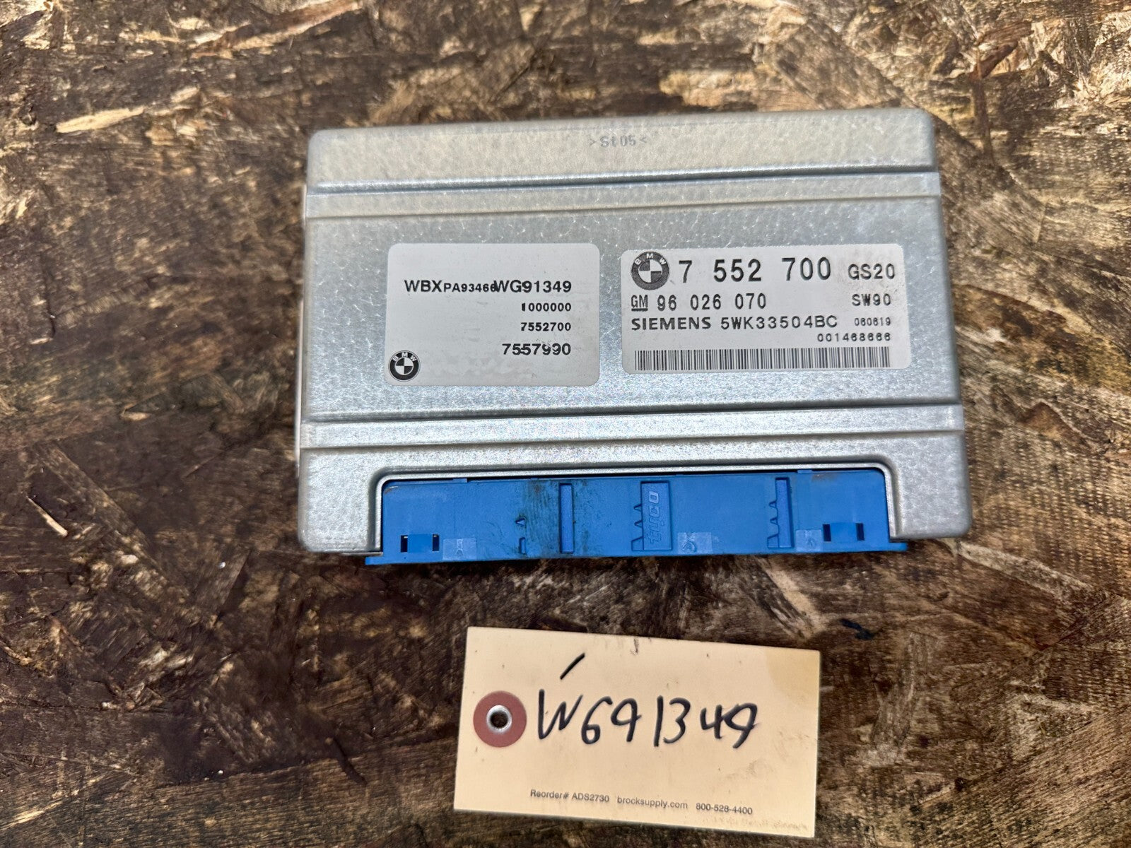 BMW 98-06 E46 E53 E83 3 SERIES X3 X5 TRANSISSION CONTROL MODULE TCU OEM 7552700