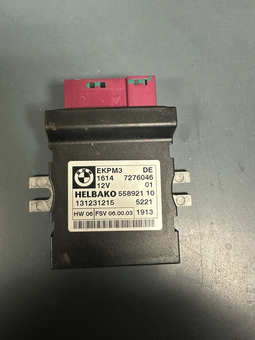 BMW 1 3 5 X5 E60 E70 E81 E82 E87 E90 Fuel Pump Control Unit Module EKPM3 7276046