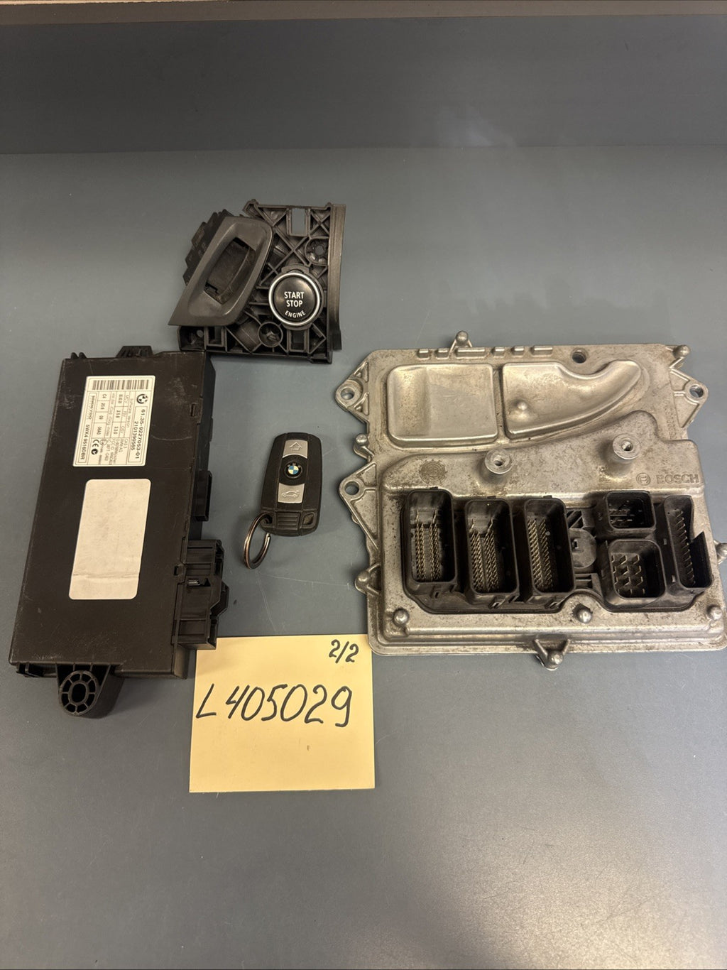 10-13 BMW E70 X5 xDrive ECU Engine Computer CAS Module Set With Key OEM 7614754