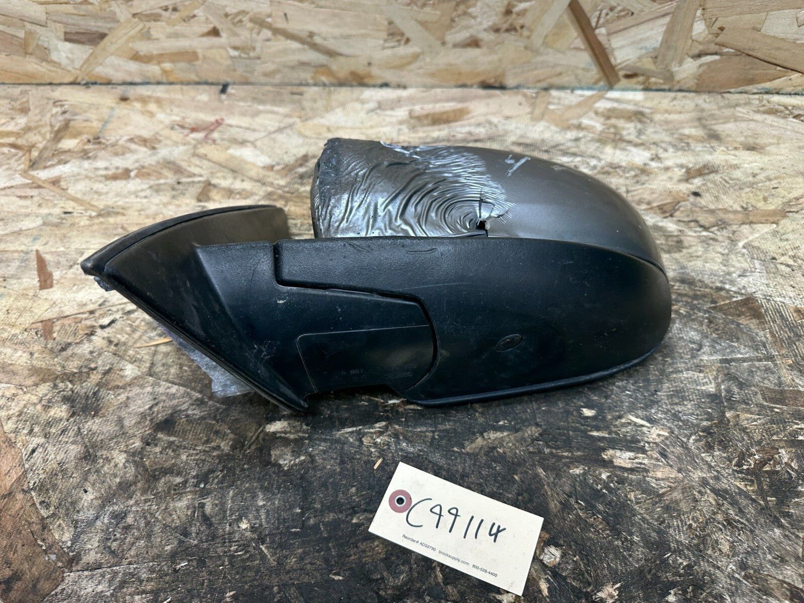 BMW 2006-2013 E92 BROKEN FOR PARTS PASSANGER POWER SIDE MIRROR GRAY OEM 7136887
