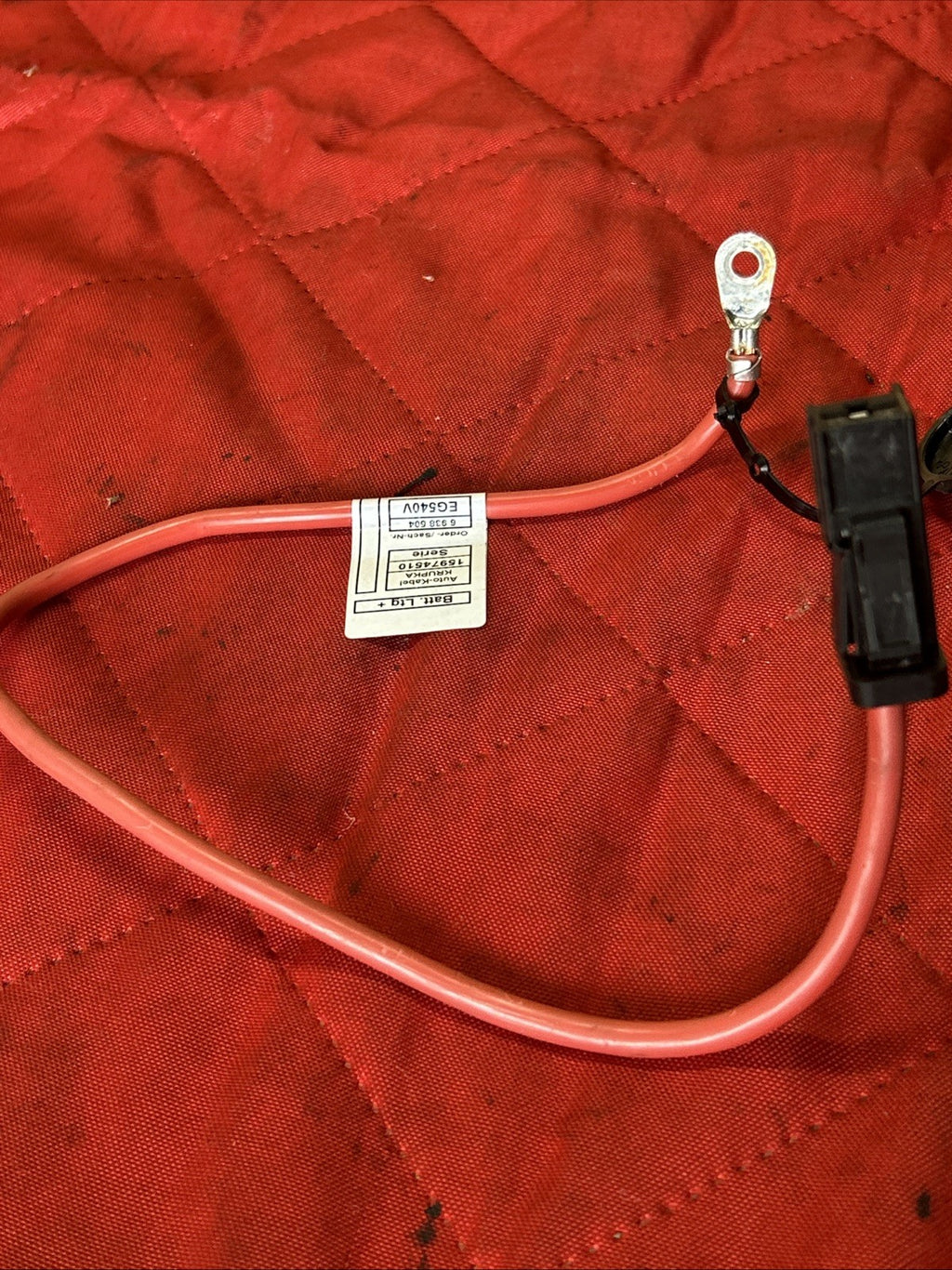 06-13 BMW E90 E91 E92 E93 BATTERY POSITIVE CABLE PLUS POLE LEAD WIRE 6938504 OEM