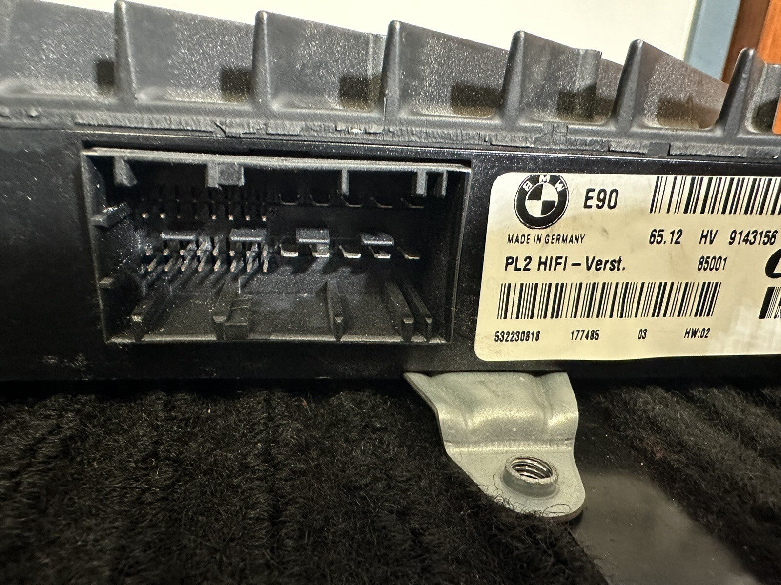06-10 BMW E90 325i 328i 335i M3 AUDIO AMPLIFIER AMP HiFi OEM 9143156