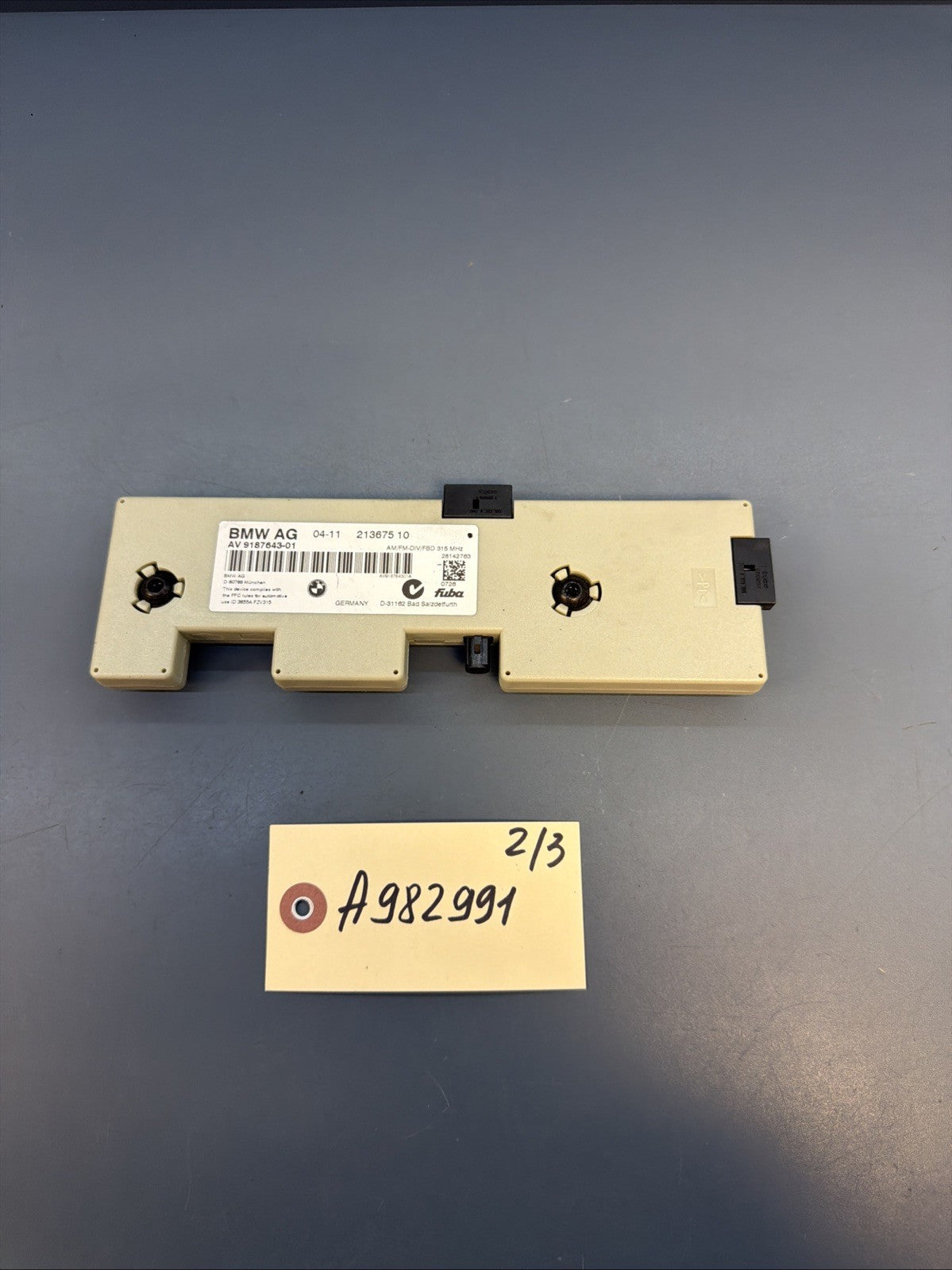 2008 - 2013 BMW E92 E90 E93 M3 Radio Antenna Amplifier Module 9187643-01 OEM