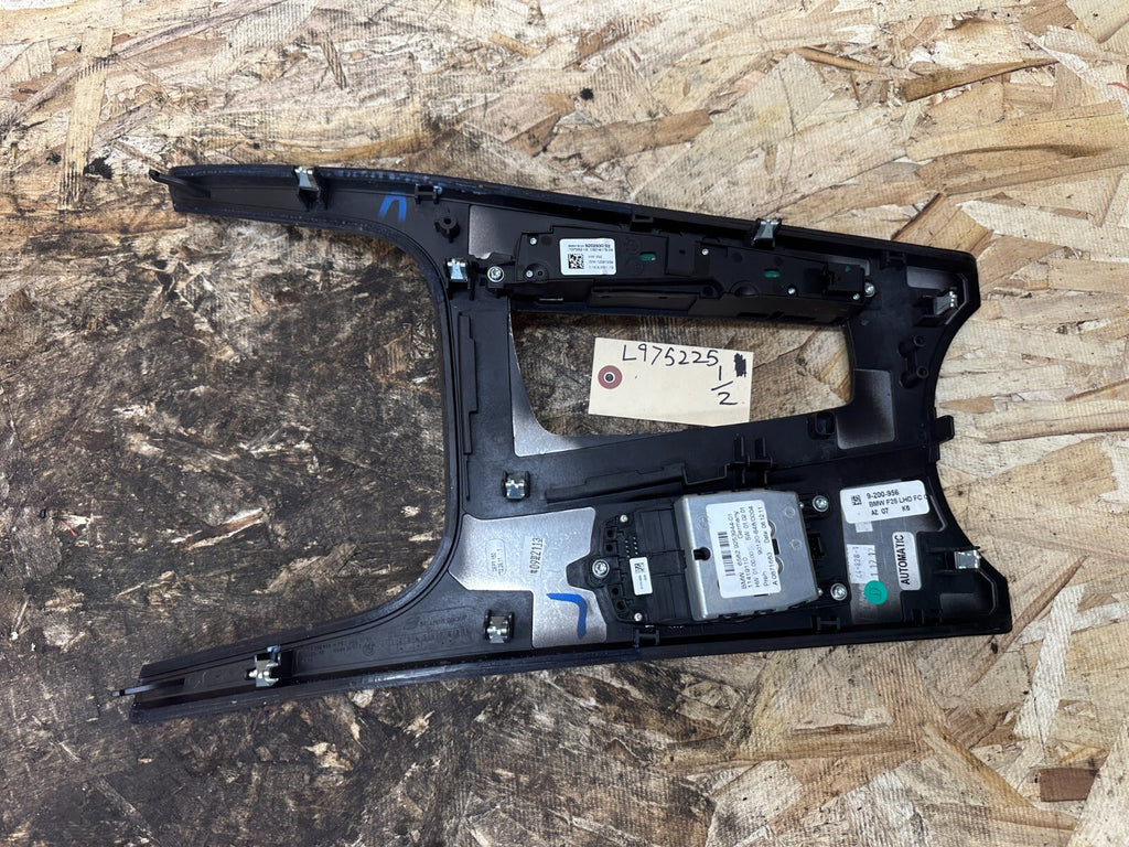 BMW 11-17 F25 X3 CENTER CONSOLE SHIFTER TRIM+iDrive+HILL DESCENT OEM 9200956