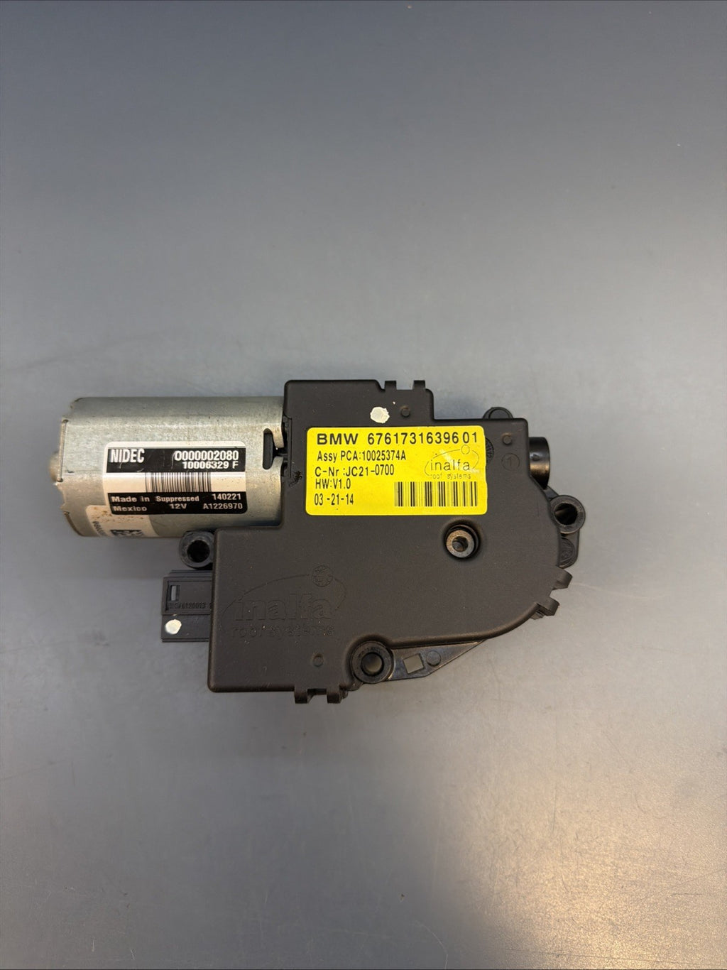2011-2018 BMW X1 X3 X4 X5 Panoramic Sunroof Drive Motor 7316396 OEM