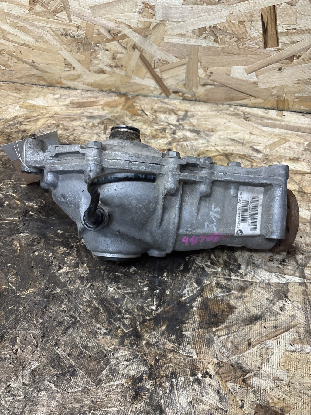 Front X5 E70 Differential Carrier Final 3.15 Drive AWD Diff OEM BMW 7594314