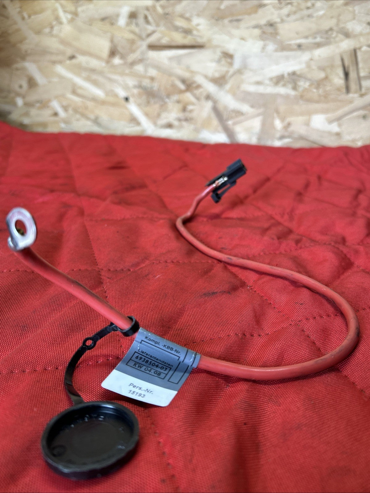 06-13 BMW E90 E91 E92 E93 BATTERY POSITIVE CABLE PLUS POLE LEAD WIRE 6938504 OEM