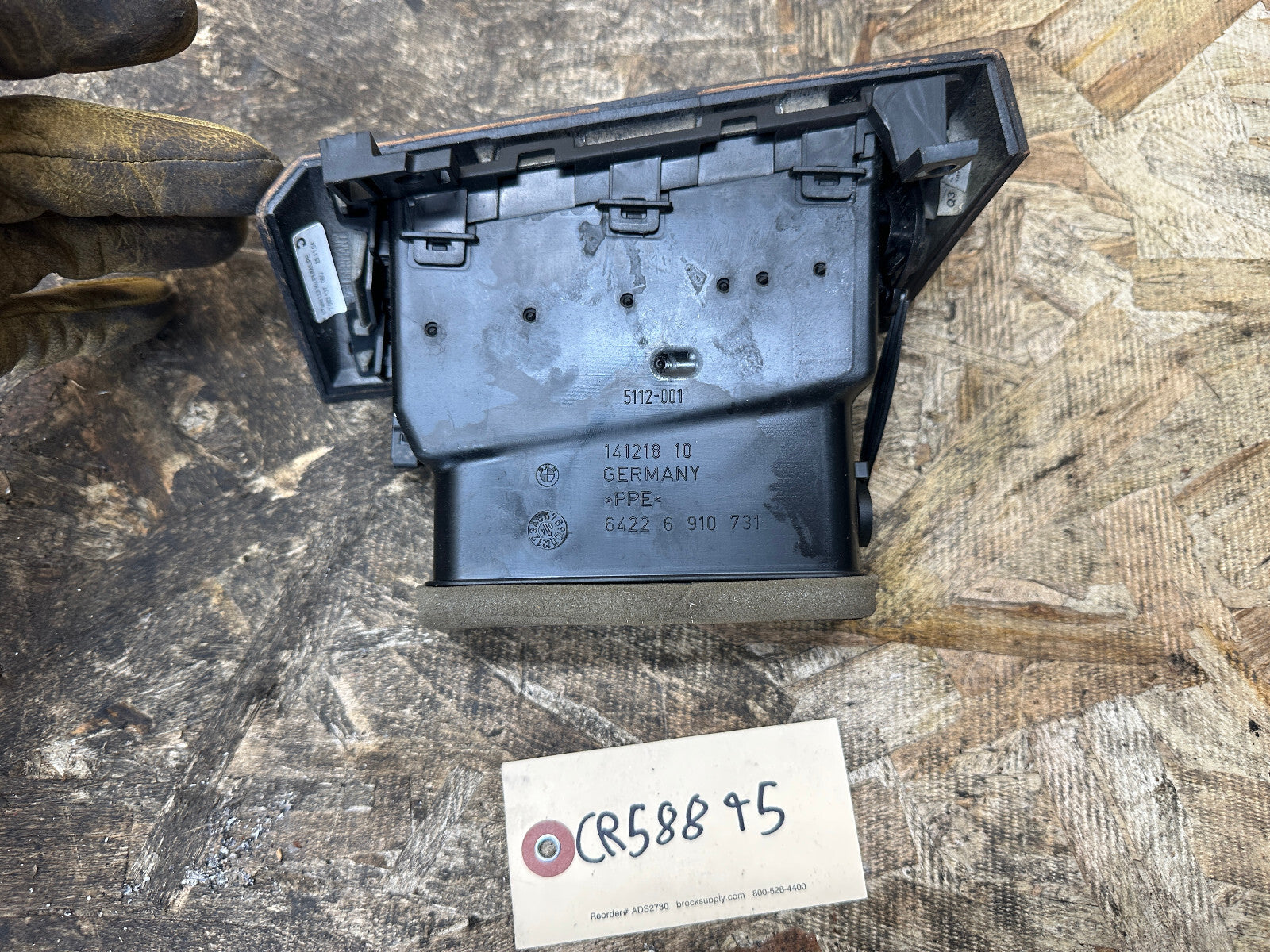 BMW 01-10 E60 5 SERIES POPLAR WOOD DRIVER SIDE LEFT AIR VENT OEM 7063137