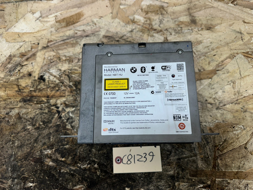 BMW 2014-2016 F30 3 SERIES BLUETOOTH CD RADIO HEAD UNIT OEM 934782301