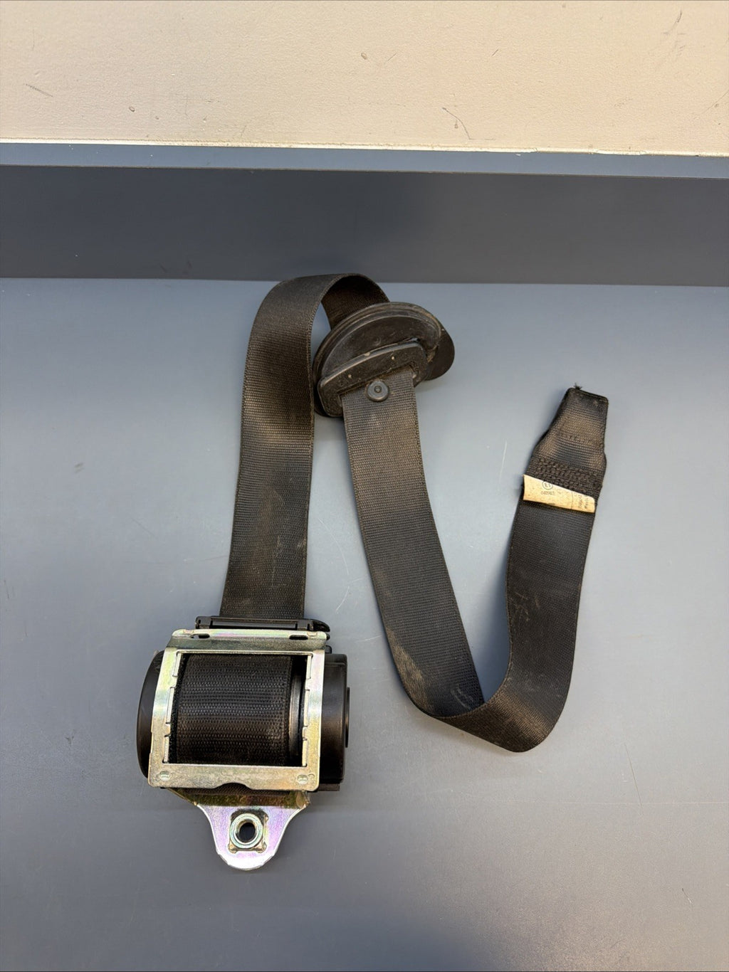 08-10 BMW E63 M6 650I FRONT LEFT DRIVER SIDE SEAT BELT BLACK 602321000