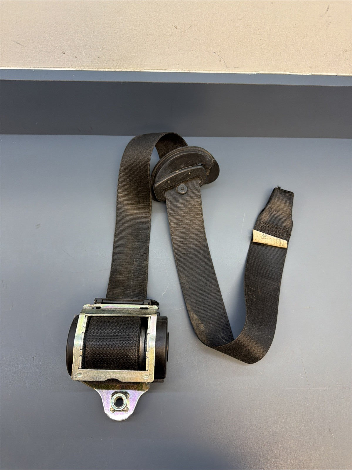 08-10 BMW E63 M6 650I FRONT LEFT DRIVER SIDE SEAT BELT BLACK 602321000