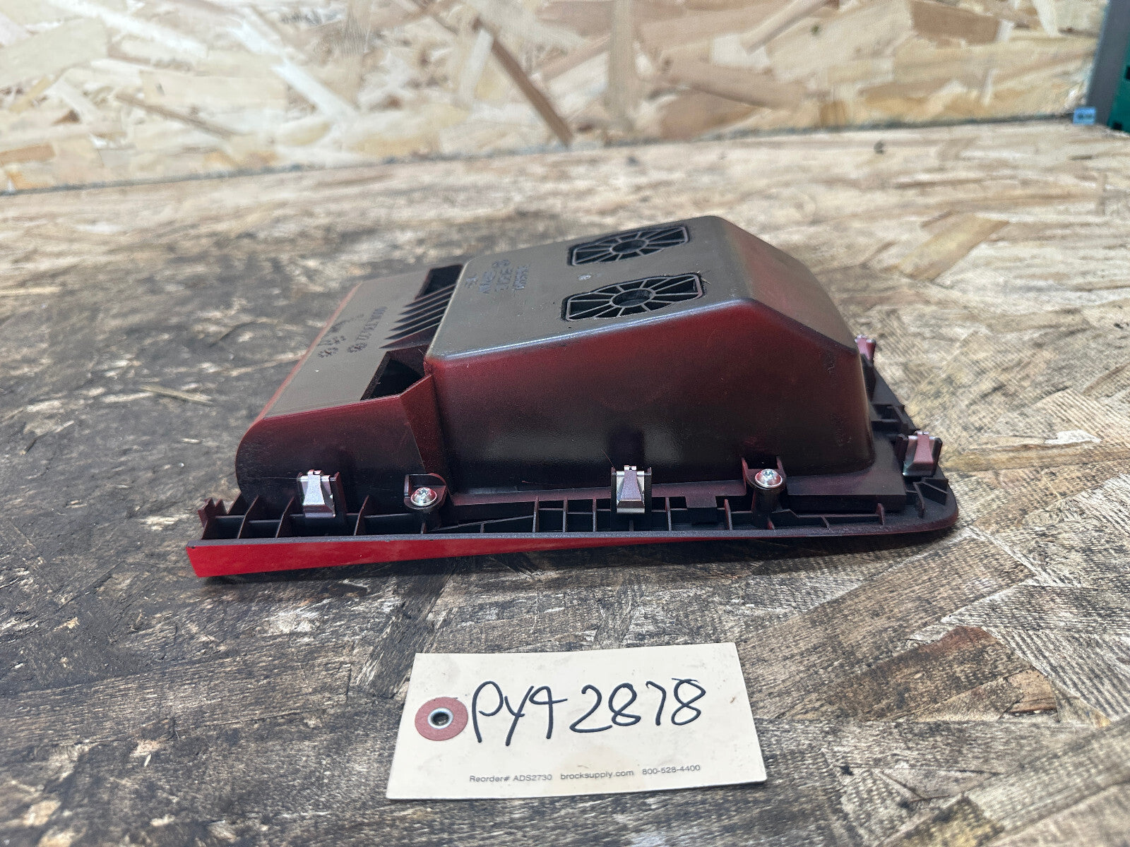 BMW 06-13 E92 E93 3 SERIES M3 REAR CENTER CONSOLE STORAGE TRAY RED OEM 8046329