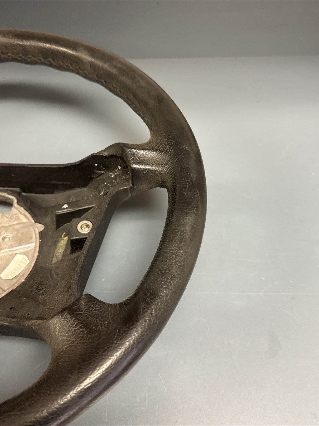 BMW 97-03 E46 3 SERIES BLACK LEATHER BASE MODEL STEERING WHEEL OEM 6753945