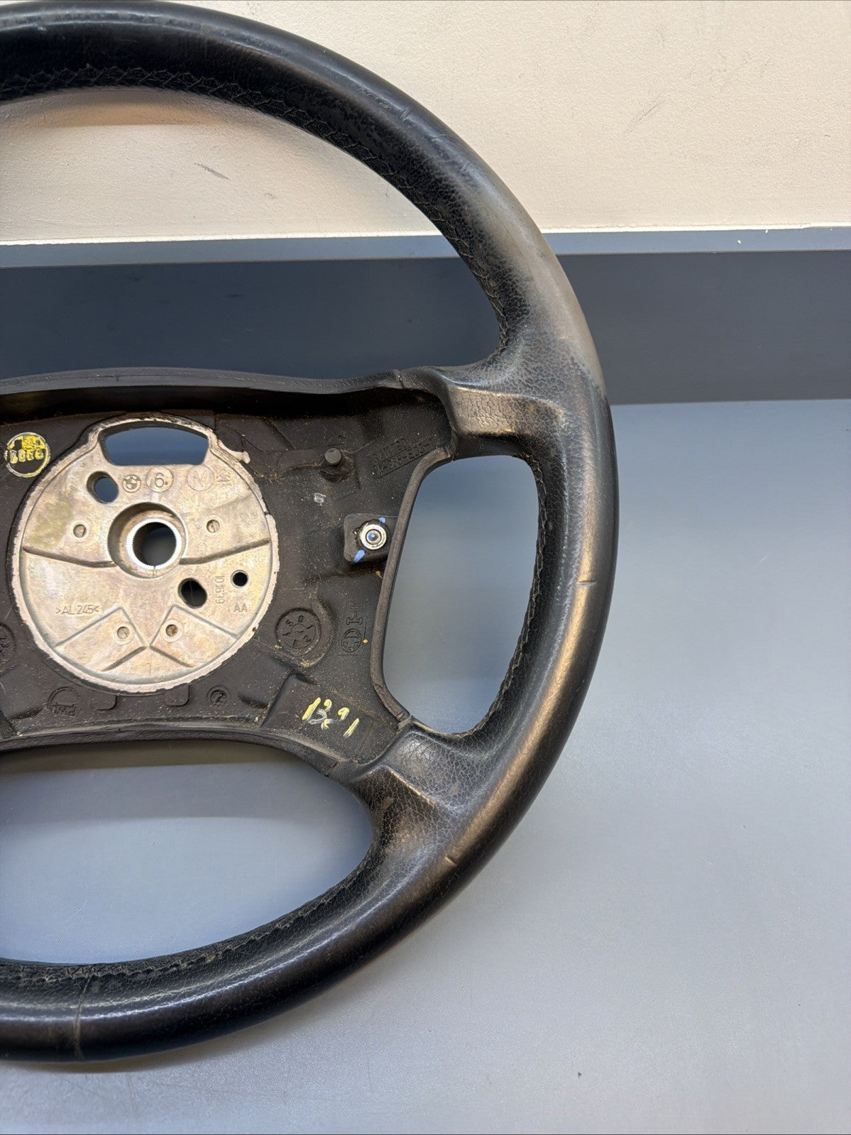 2004-2006 BMW X3 E83 4-Spoke Steering Wheel Black Leather OEM 3411790