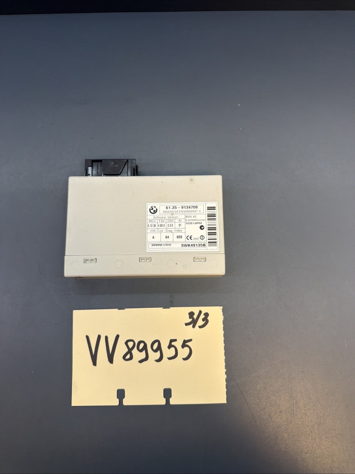 08-15 BMW 1 3 E90 X1 Passive Go Keyless Entry Control Module OEM 9134708