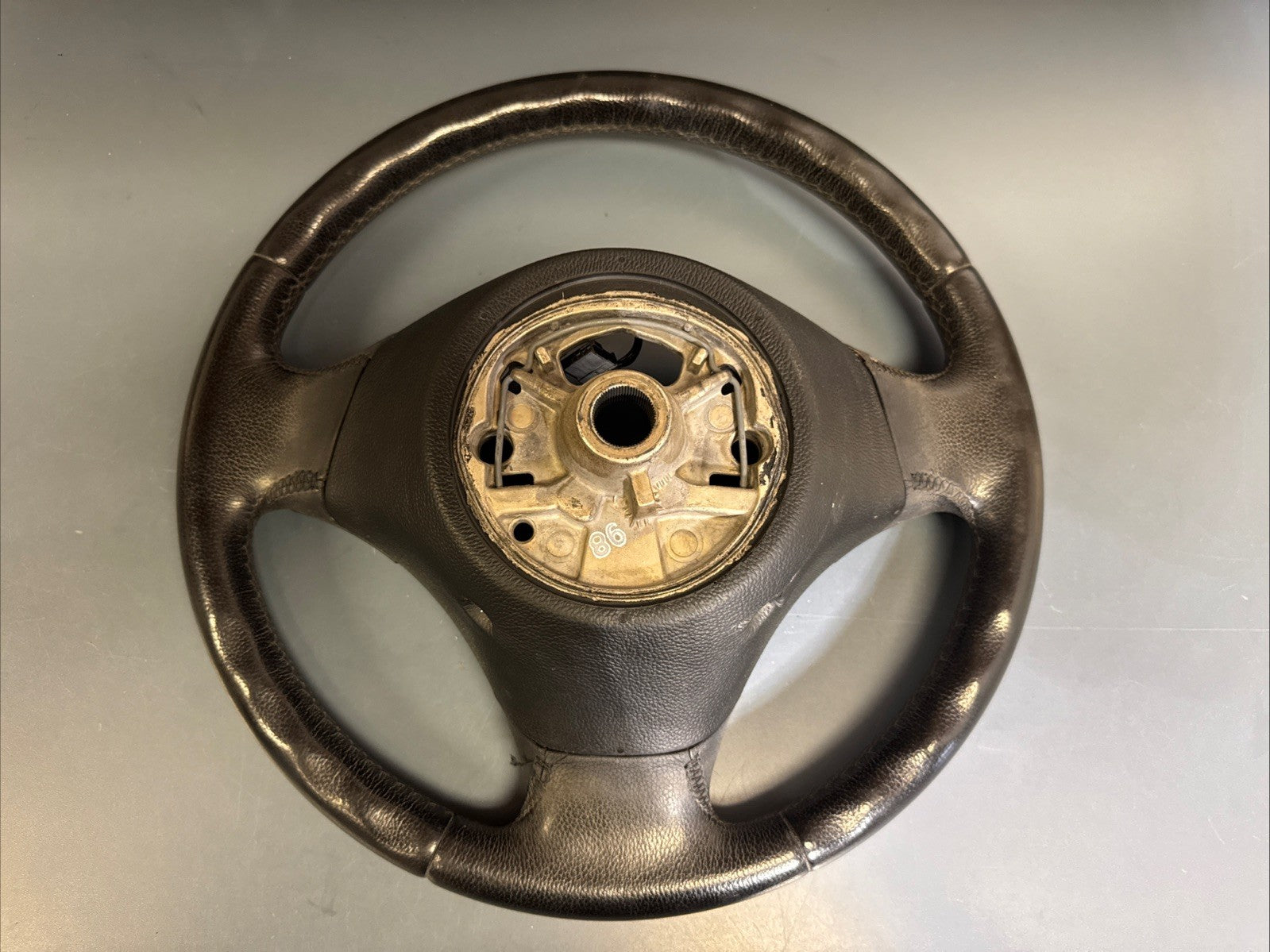 06-13 BMW E90 E91 3 SERIES STEERING WHEEL W/ SWITCHES BLACK OEM 6769547