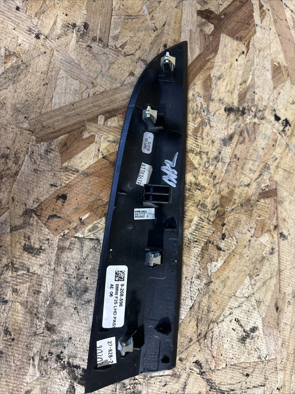 Right Dash I Panel Top Fineline Wave Wood Trim BMW OEM X3 X4 2011-2017 9208596