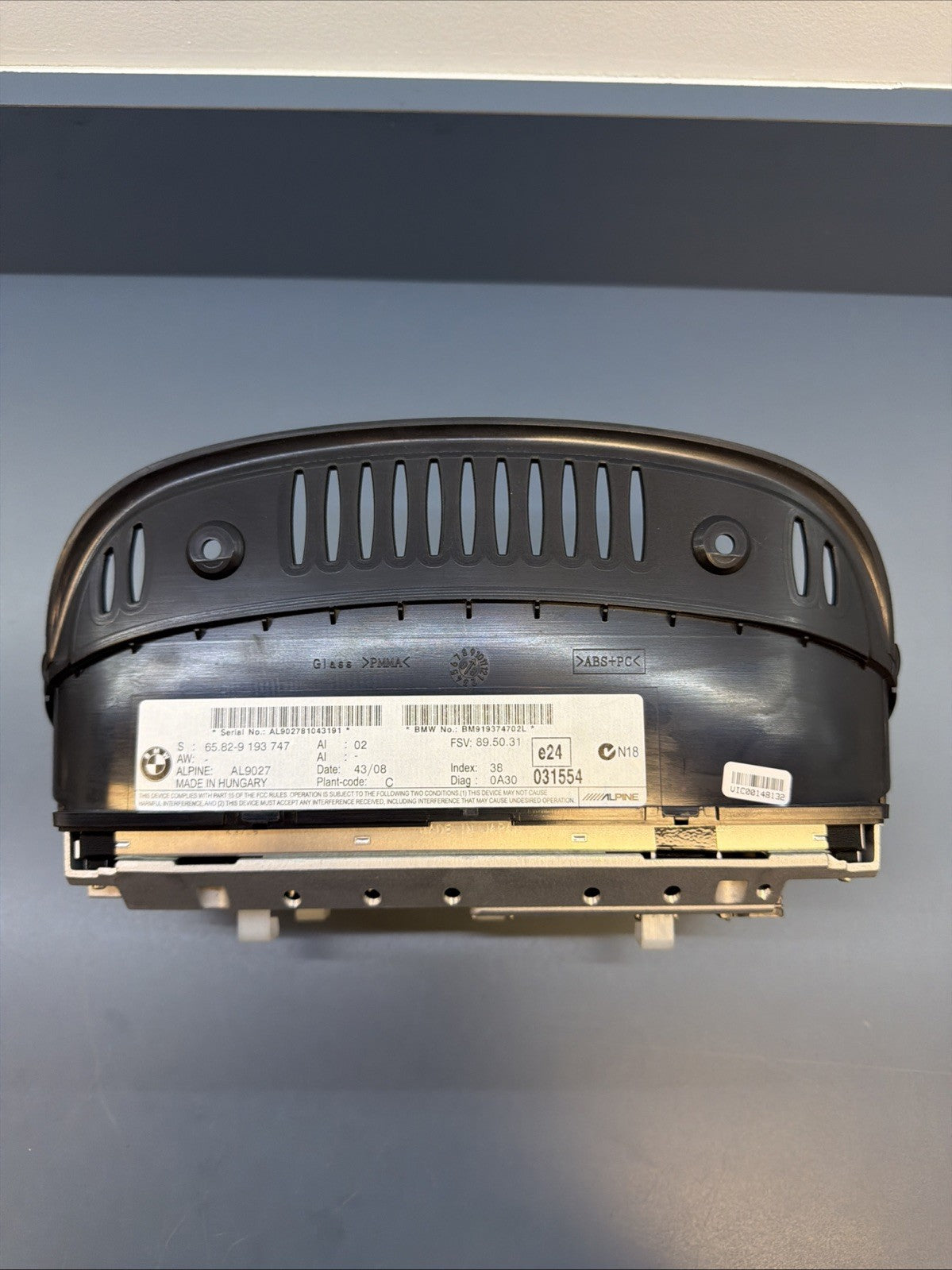 08-10 BMW 328I E60 535I M5 650I INFORMATION DISPLAY SCREEN 6582-9193747 OEM