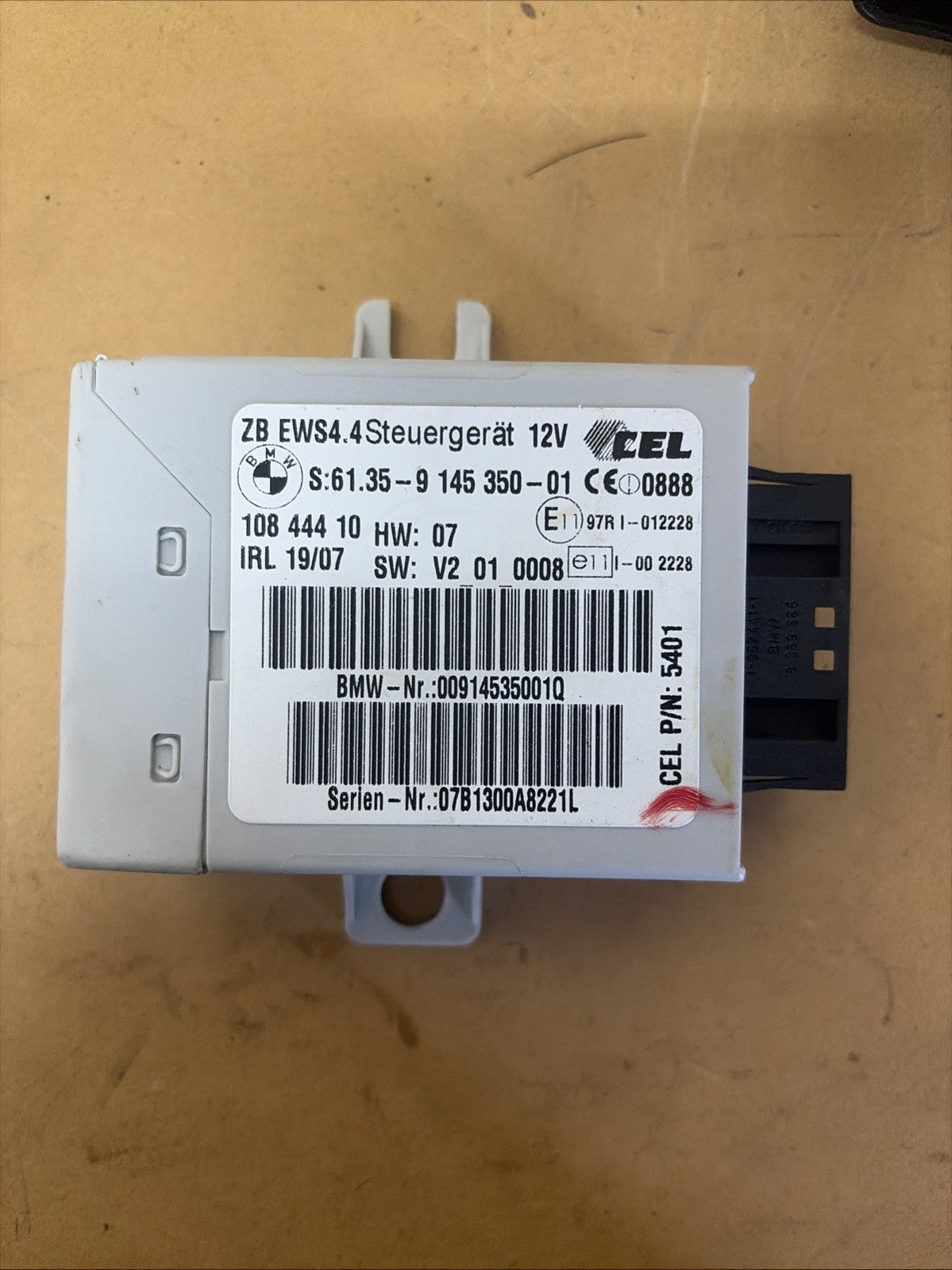 2007-2010 BMW X3 DME EWS IGNITION KEY TRANSPONDER MSV80 MSV80 EWS4.4 7576670
