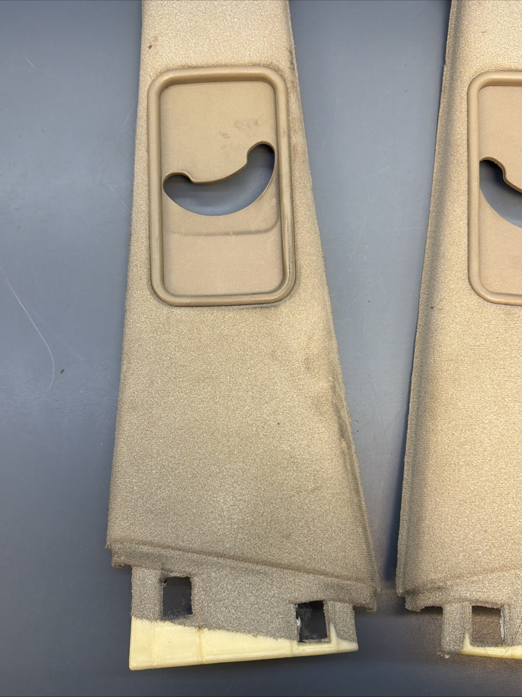89-95 BMW E34 5 Series Middle Upper B Pillar Column Trim Set GRAY 1928891