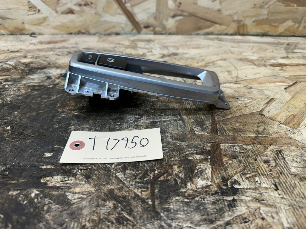 BMW 11-16 F25 X3 F0X 5 SERIES PARKING BRAKE SWITCH + TRIM SILVER OEM 10041037
