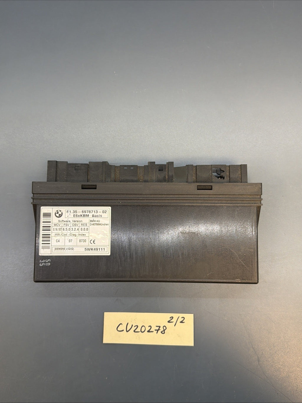 BMW E60 550I 545I 535I M5 M6 650I 646I BODY CONTROL MODULE OEM 6978713