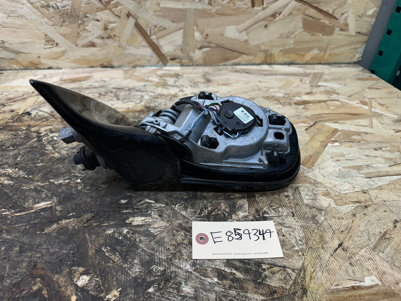 BMW 2009-2013 E90 LCI POWER LEFT DRIVER SIDE MIRROR NO COVER BLACK OEM 7208146