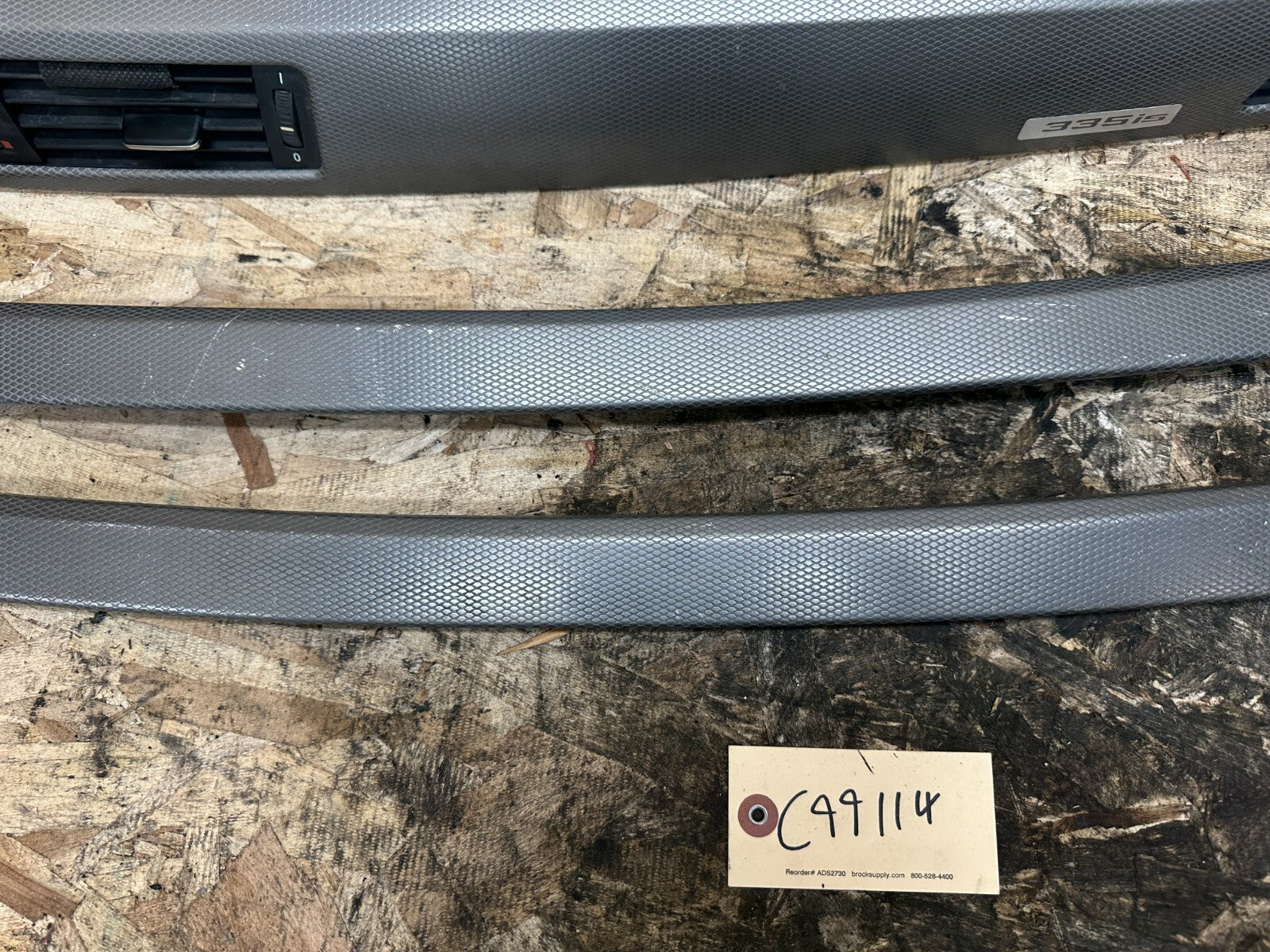 BMW 2006-2013 E92 ALUMINUM HEXAGON INTERIOR TRIM SET 8 PIECES OEM