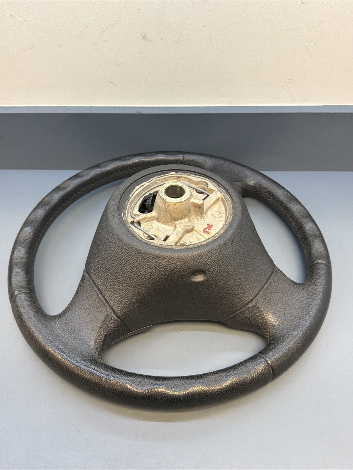 BMW 2006-2012 E90 E9X 3 SERIES BLACK LEATHER STEERING WHEEL OEM 3375E901