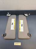 12-18 BMW 320i 328i 335i F30 Front Left & Right Sun Visor w/ Mirror Set Gray OEM