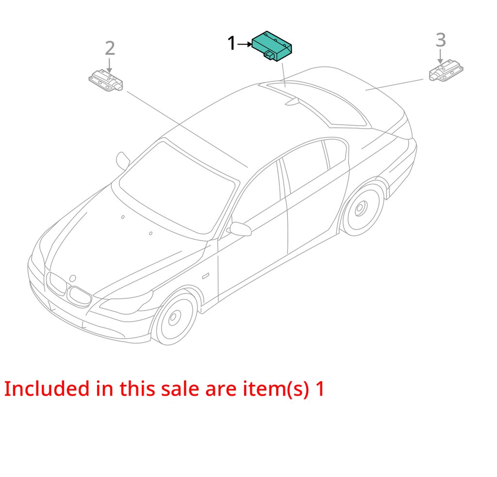2006-2012 BMW E60 E61 E70 E64 E63 KEYLESS GO PASSIVE CONTROL MODULE 9134707 OEM