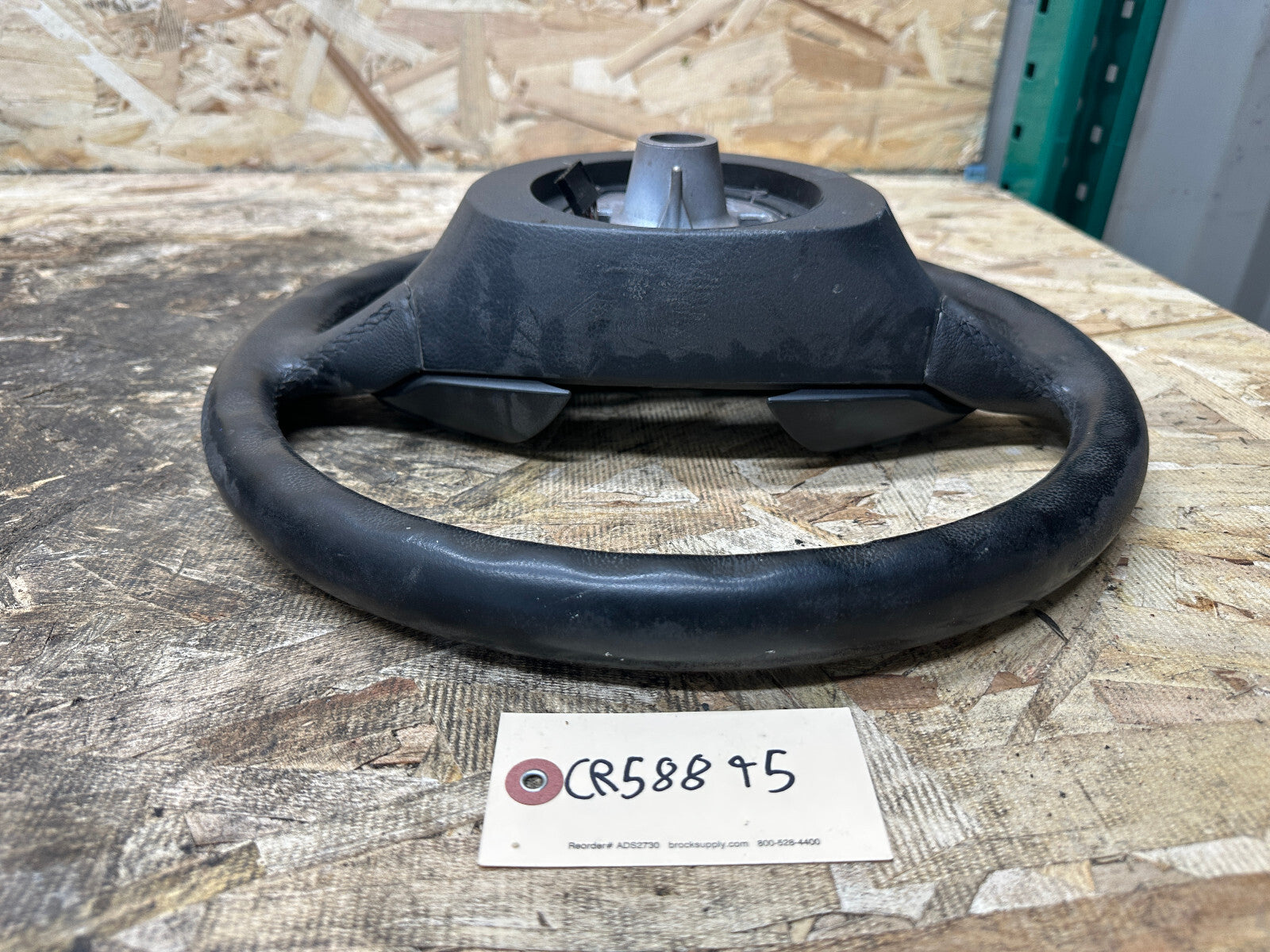 BMW 03-10 E60 5 SERIES SPORT BLACK LEATHER STEERING WHEEL OEM 11008818/3385E601