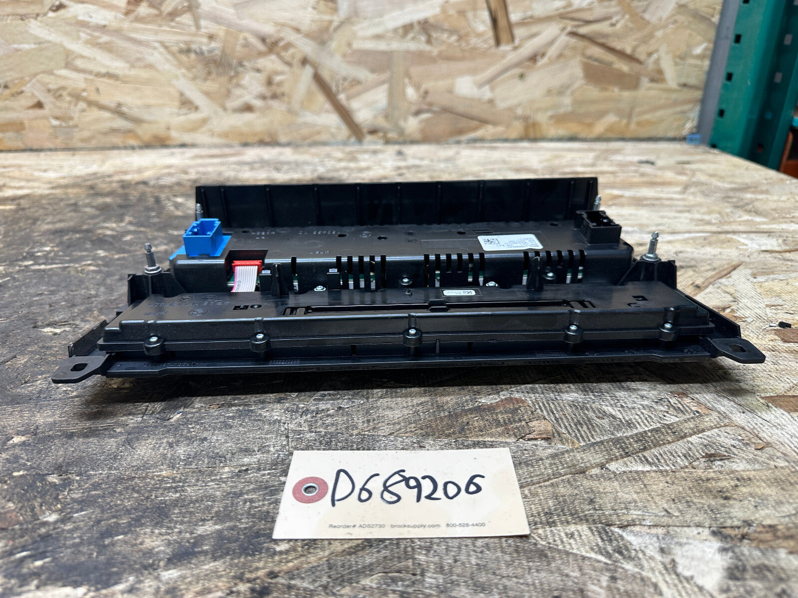 BMW 10-17 F10 5 SERIES AUDIO HEAD UNIT CLIMATE CONTROL PANEL BLACK OEM 9324323