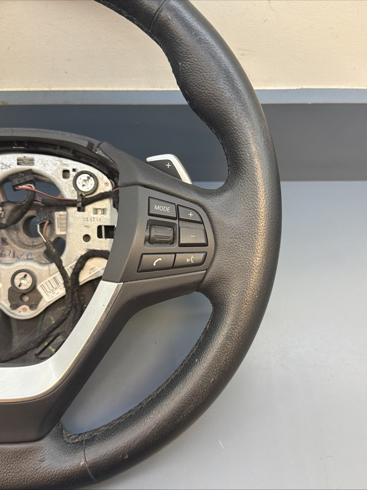 BMW 2011-2017 F25 X3 BLACK LETHER STEERING WHEEL HEATED SPORT OEM 2406058