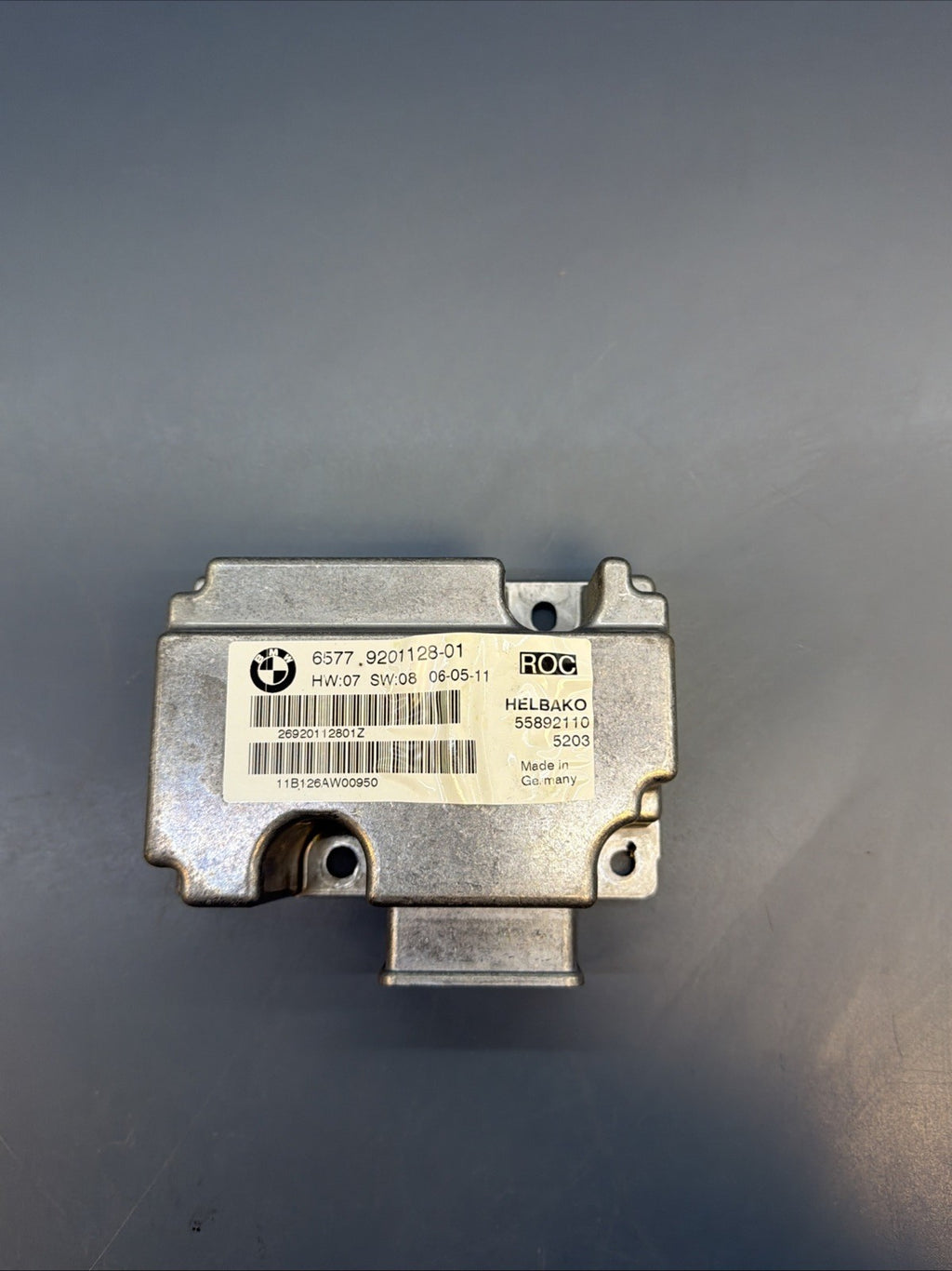 2007 - 2013 BMW 335i 328i E93 CONVERTIBLE ROLLOVER CONTROL MODULE 9201128 OEM