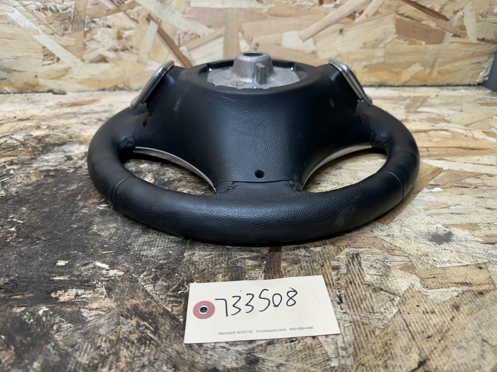 BMW 2006-2013 E9X 3 SERIES BLACK LEATHER STEERING WHEEL W/ PADDLES OEM 3051626