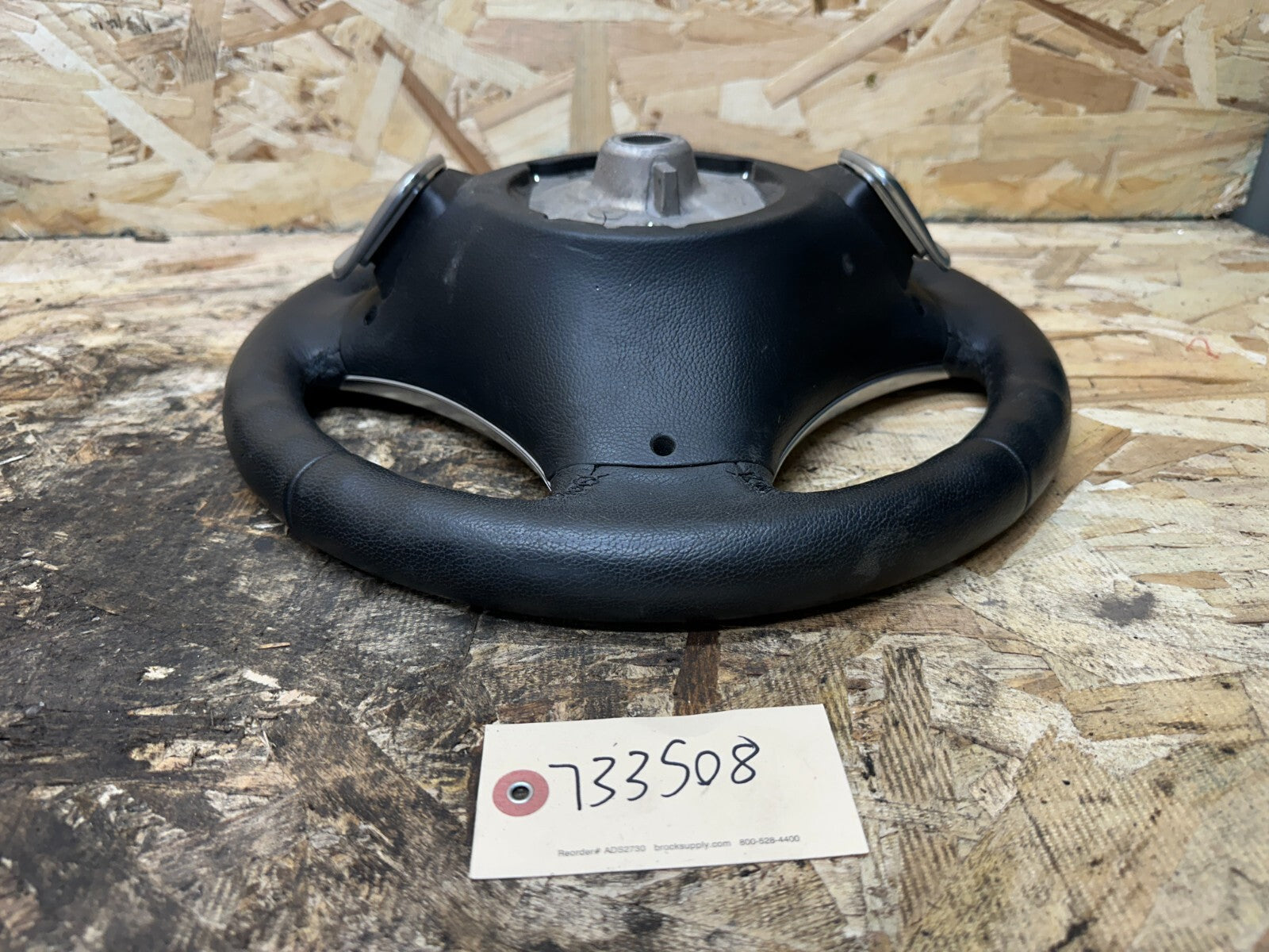 BMW 2006-2013 E9X 3 SERIES BLACK LEATHER STEERING WHEEL W/ PADDLES OEM 3051626