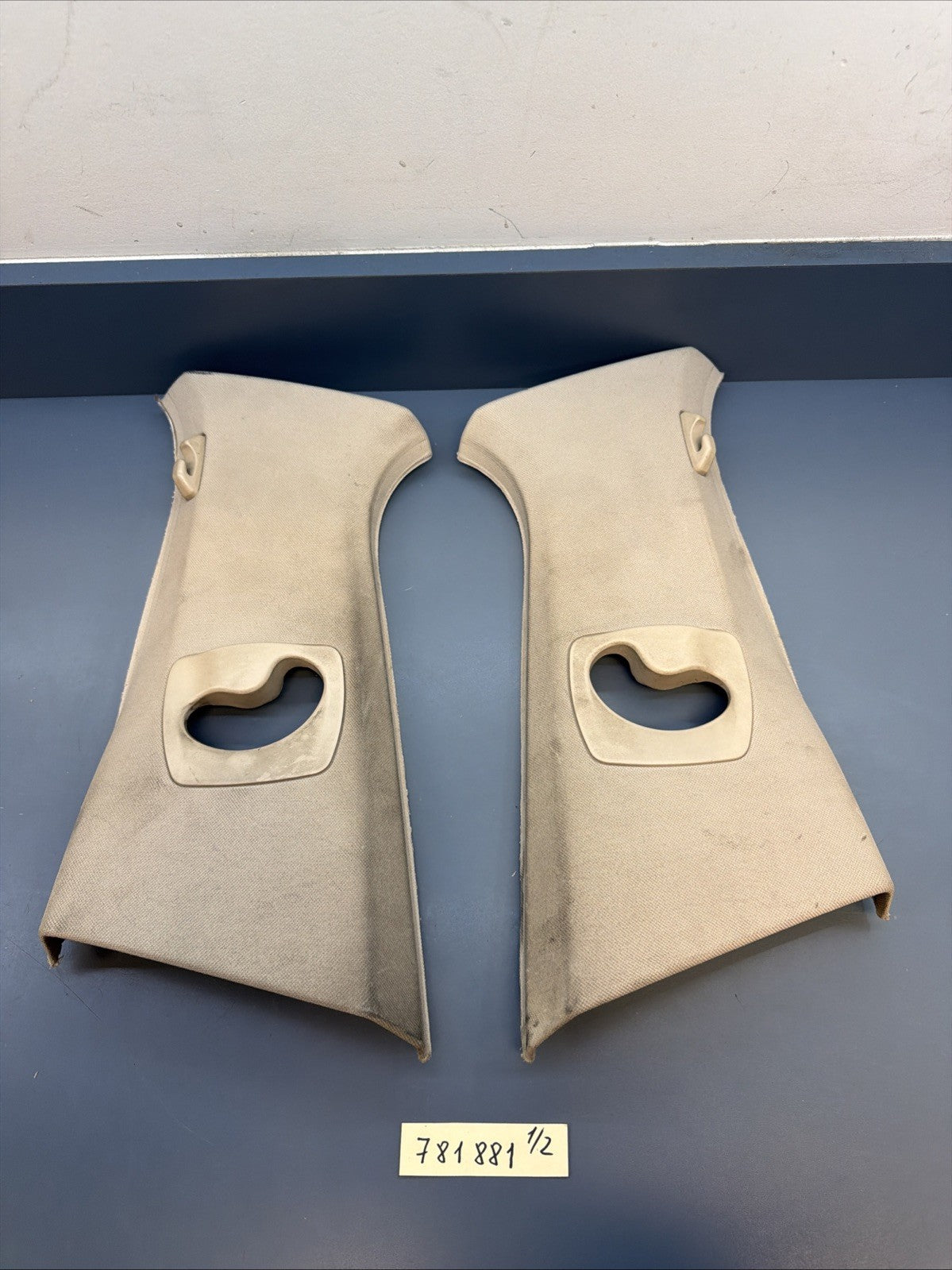 BMW 5 Series F10 F11 Trim B Pillar 9116349 9116350 Trim Cover Oyster Beige
