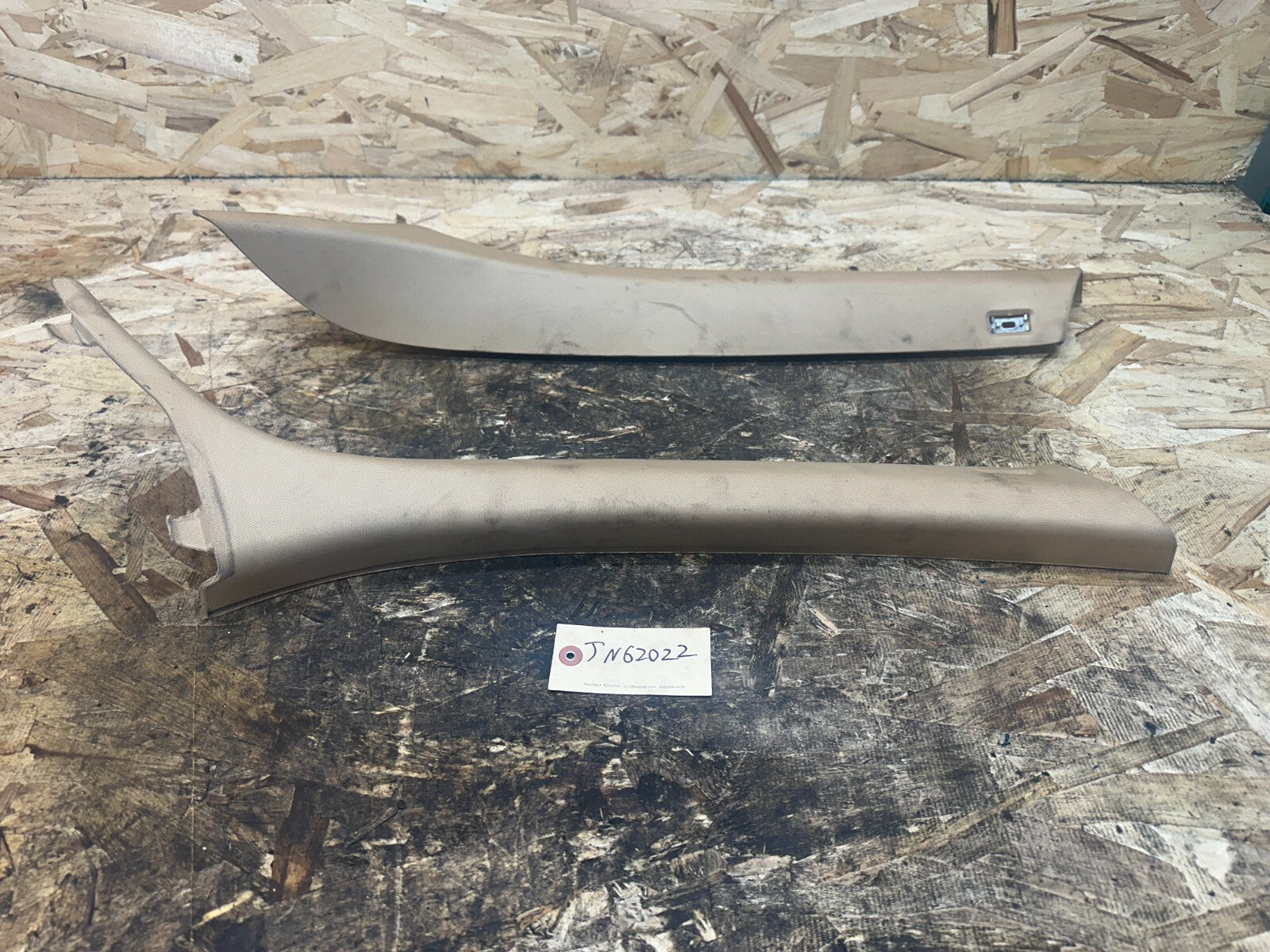BMW 2003-2010 E83 X3 INTERIOR A+B PILLAR RIGHT+LEFT TRIM COVER BEIGE TAN OEM