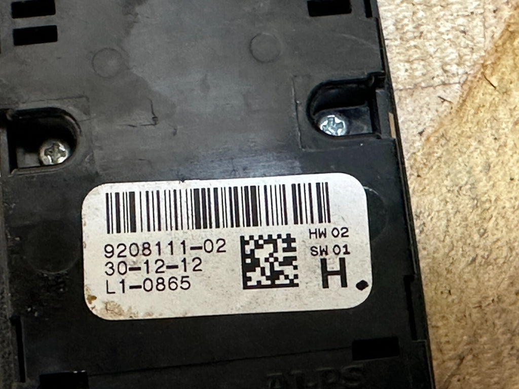BMW 2012-2019 F30 DRIER SIDE MASTER WINDOW MIRROR SWITCH OEM 9208111