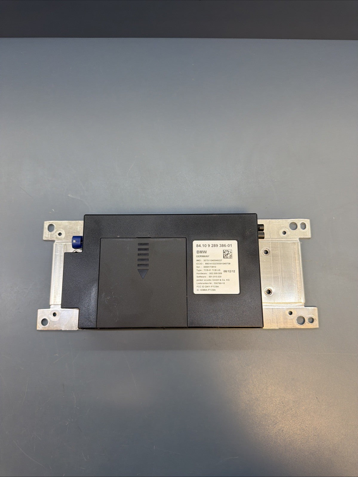 11-13 BMW F10 Bluetooth Telematics Communication Control Module 9289386