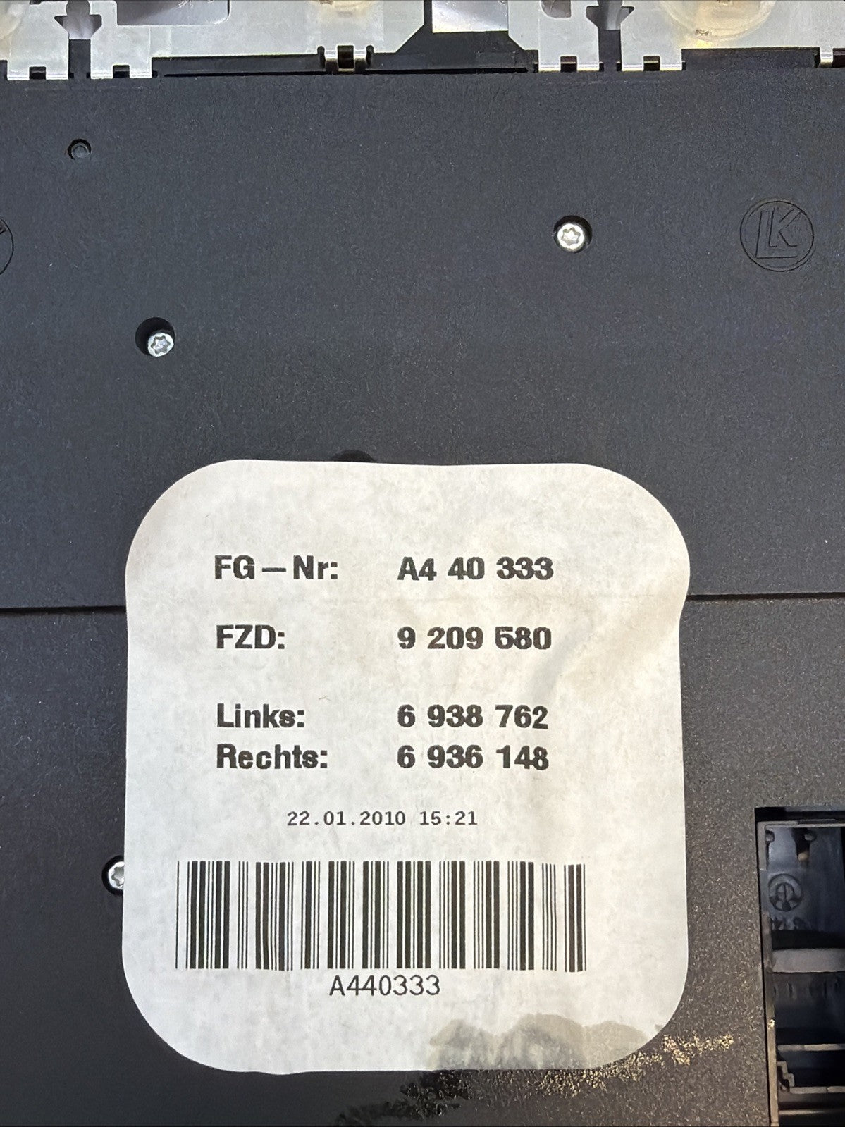 2006-11 BMW 328i 335i Overhead Roof Console Light Sunroof SOS Switch OEM 6938762