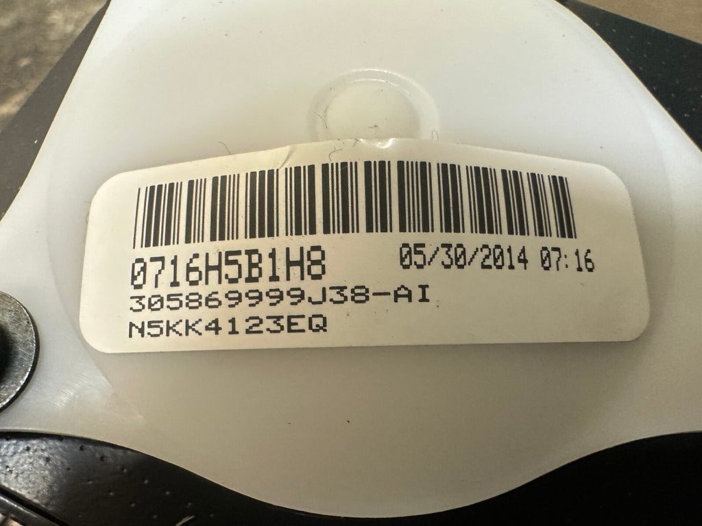 BMW 06-13 E70 X5 FRONT RIGHT PASSENGER SEAT BELT RETRACTOR BEIGE OEM 3061430